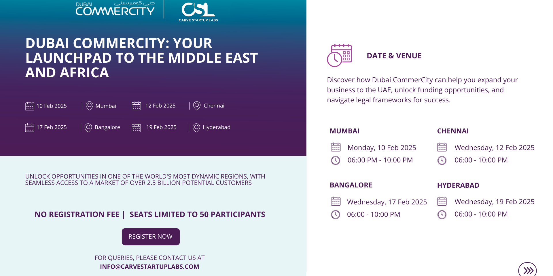 Opportunity to Connect with Dubai CommerCity: Your Launchpad to the Middle East and Africa!